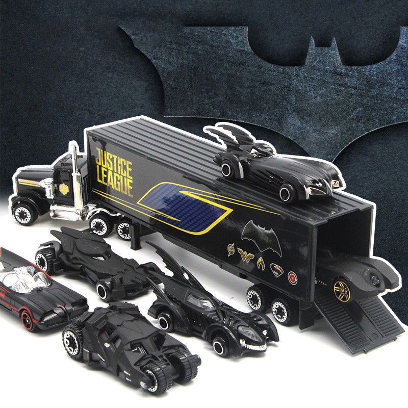 Set 7 Mô Hình Xe Batman Và Xe Tải Đồ Chơi Cho Bé