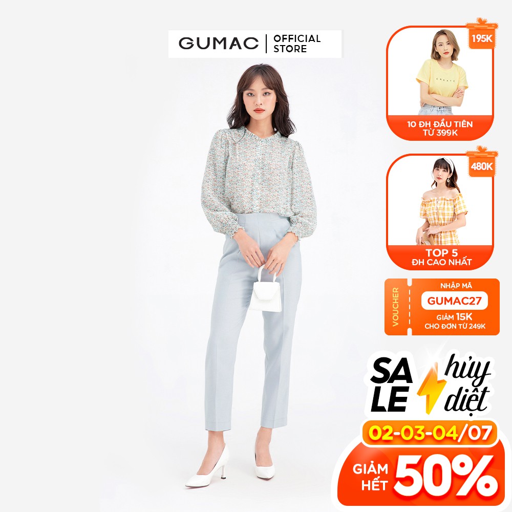 Quần cơ bản xếp ly GUMAC QB605 | BigBuy360 - bigbuy360.vn