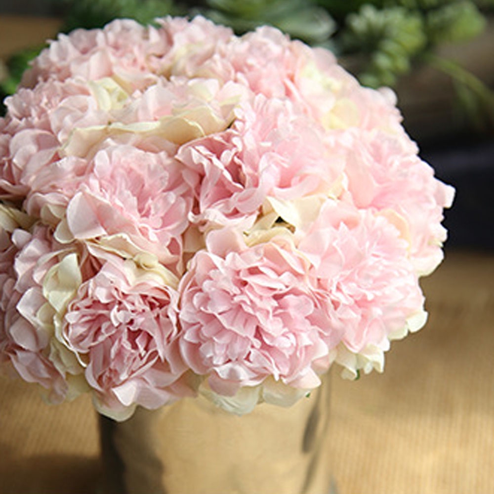 CONOPERY Bó Hoa Mẫu Đơn Giả 5 Bông Trang Trí Tiệc