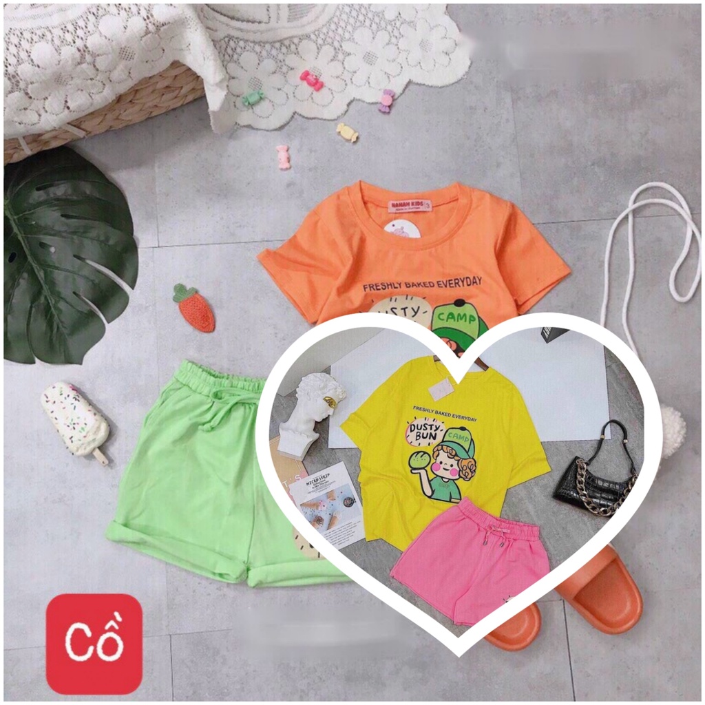 [SIZE ĐẠI+ CỒ] SÉT BỘ THUN BÉ GÁI TÓC XÙ