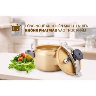 NỒI ÁP SUẤT ANOD SUNHOUSE SHA8354 - Nồi áp suất bếp gas - Nồi áp suất bếp hồng ngoại