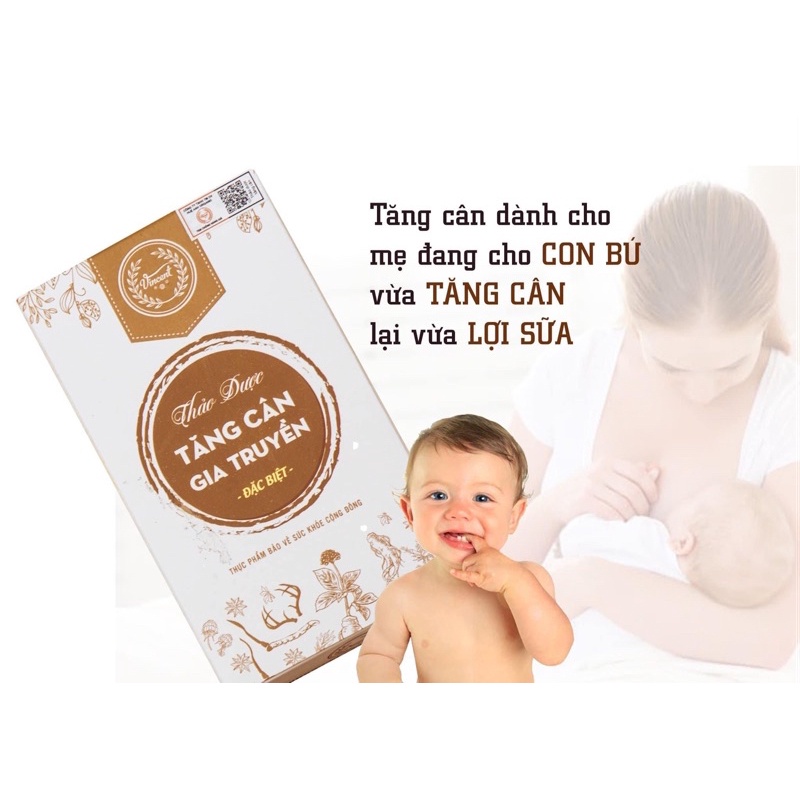 Tăng cân VINCENT gia truyền liệu trình 15 ngày an toàn hiệu quả