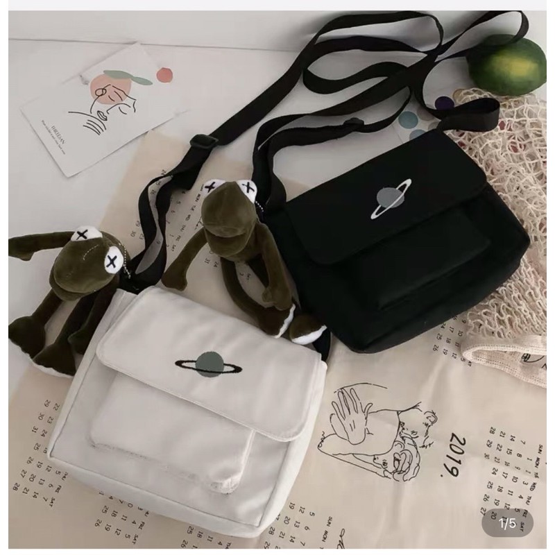 Túi Đeo Chéo Nữ Vải Hàng Xịn Quảng Châu Kẹp Nách Xách Vai Tote Unisex Mini Thời Trang