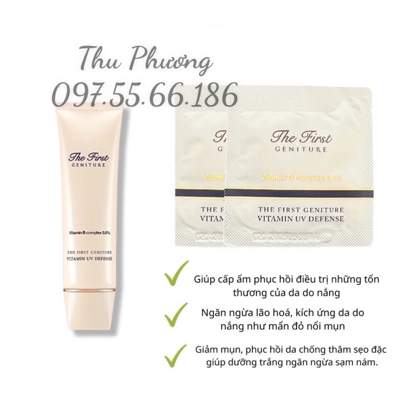 [ Tách set ] Tuýp kem chống nắng vật lý OHUI The First SPF50+ PA++++ 50ml