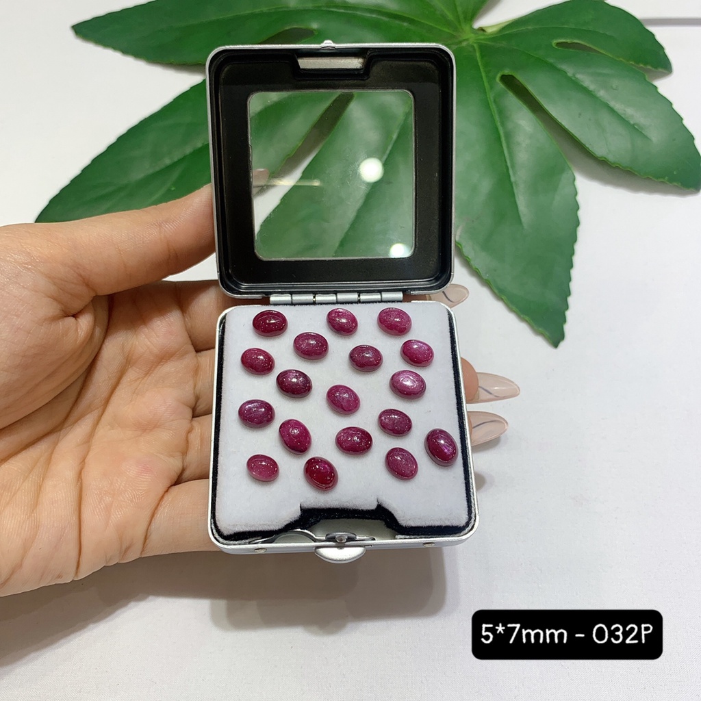 Mặt Đá Ruby Nam Phi Oval Size 4x6-11x15mm Mới Về