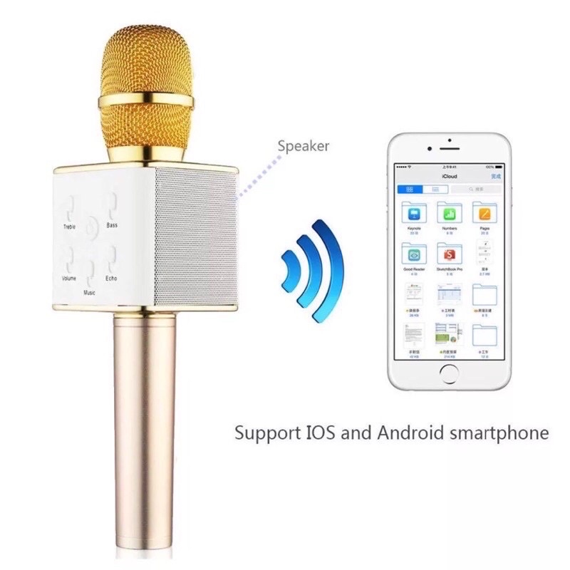 Mix kraoke blutooth Q7 hàng Cao cấp