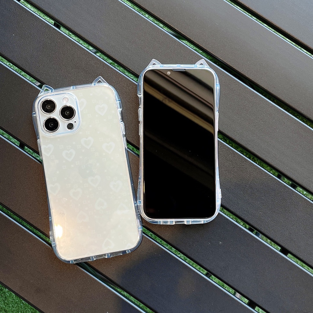 Ốp Lưng Chống Sốc Hình Tai Mèo Cho iPhone 14Promax 14Pro 14 13Promax 13Pro 13 12Promax 12 11Promax 11 XS 8 7P 8P