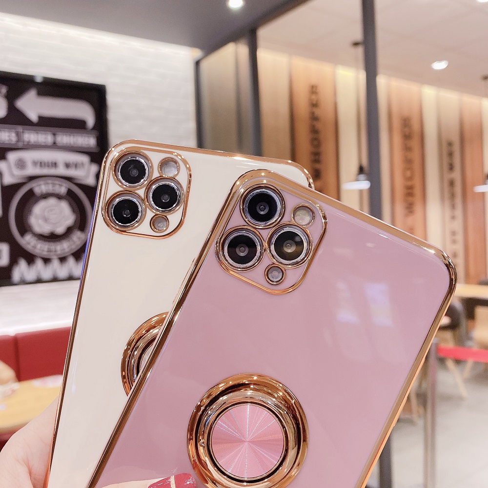 Ốp Điện Thoại Mặt Gương Có Giá Đỡ Nhẫn Cho iPhone 12 11 Pro Max Mini X Xr Xs Max 7 8 Plus Se 2020 | BigBuy360 - bigbuy360.vn