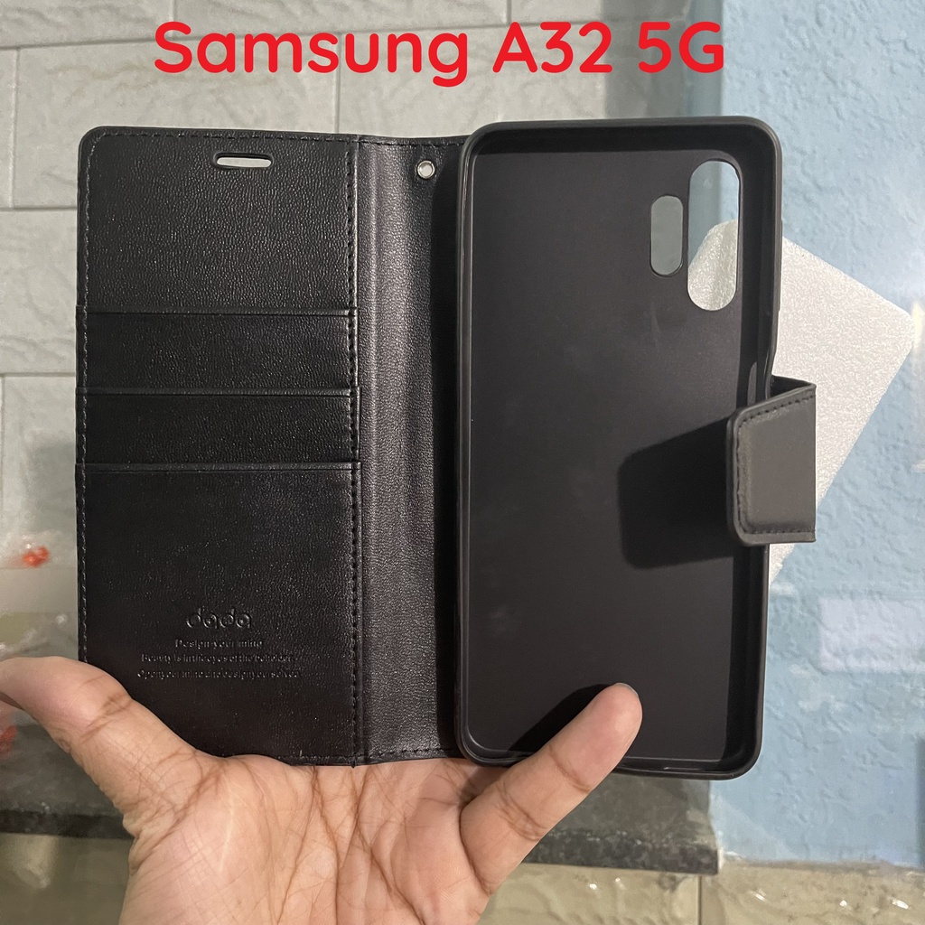 Bao da Samsung Galaxy A32 4G  (SM-A325F/DS) A32 5G  có ngăn đựng thẻ siêu tiện lợi, chất da sang trọng