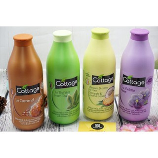 [ giá sỉ tại kho] Sữa Tắm Dưỡng Trắng Da Cottage 750ml Của Pháp