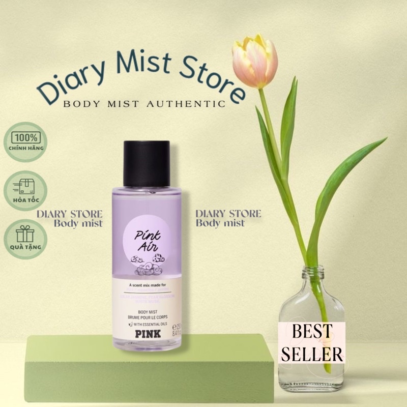 Diarymist.store Xịt thơm toàn thân Pink Victoria's Secret Pink Air