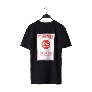 Áo thun cổ tròn YOSHIMURA COMPETITION màu đen