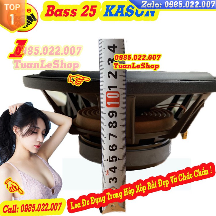 BASS 2.5 TẤC KASUN HỒNG KÔNG CAO CẤP - GIÁ 1 LOA BASS 25 XÁM
