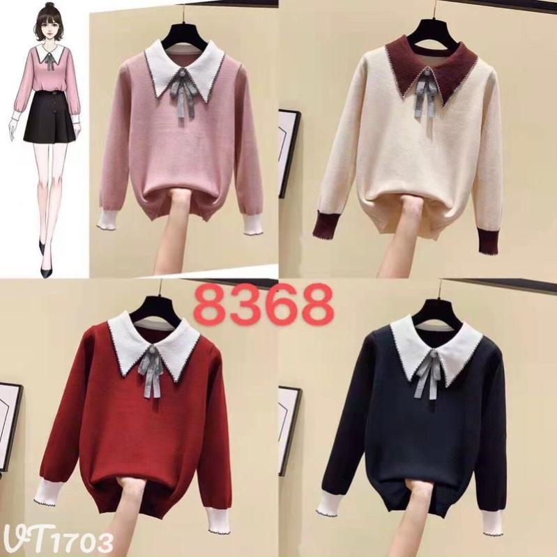 💋 Bán Sỉ 💋 Áo len nơ cổ bẻ hàng QC chất đẹp siêu xinh, hàng đẹp chuẩn ảnh khách nhé | BigBuy360 - bigbuy360.vn