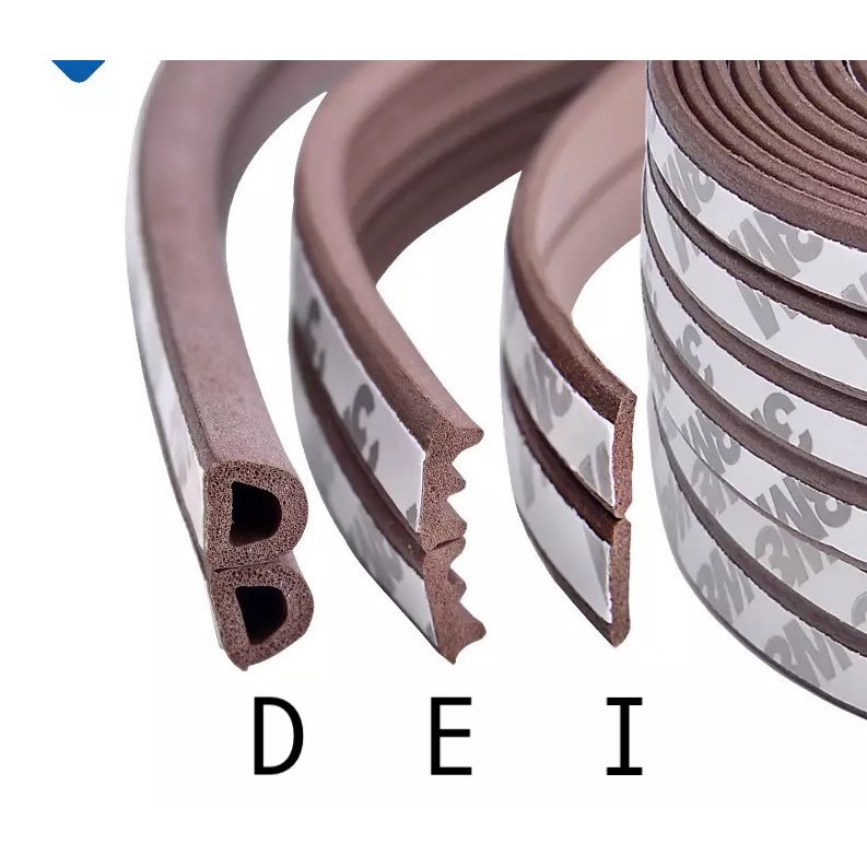 gioăng D, gioăng i dán cửa gỗ, gioăng E giảm trấn, gioăng chống ồn cánh cửa nhà, gioăng chống bụi, ron cao su cửa gỗ | BigBuy360 - bigbuy360.vn