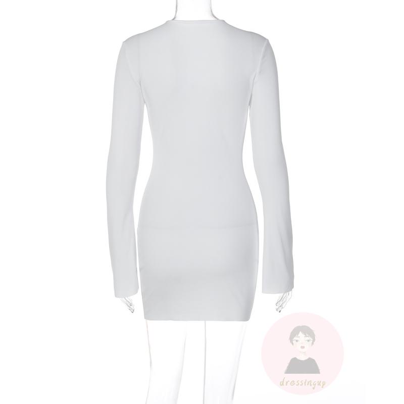 Đầm Dài Tay Màu Sắc Thời Trang Dành Cho Nữ