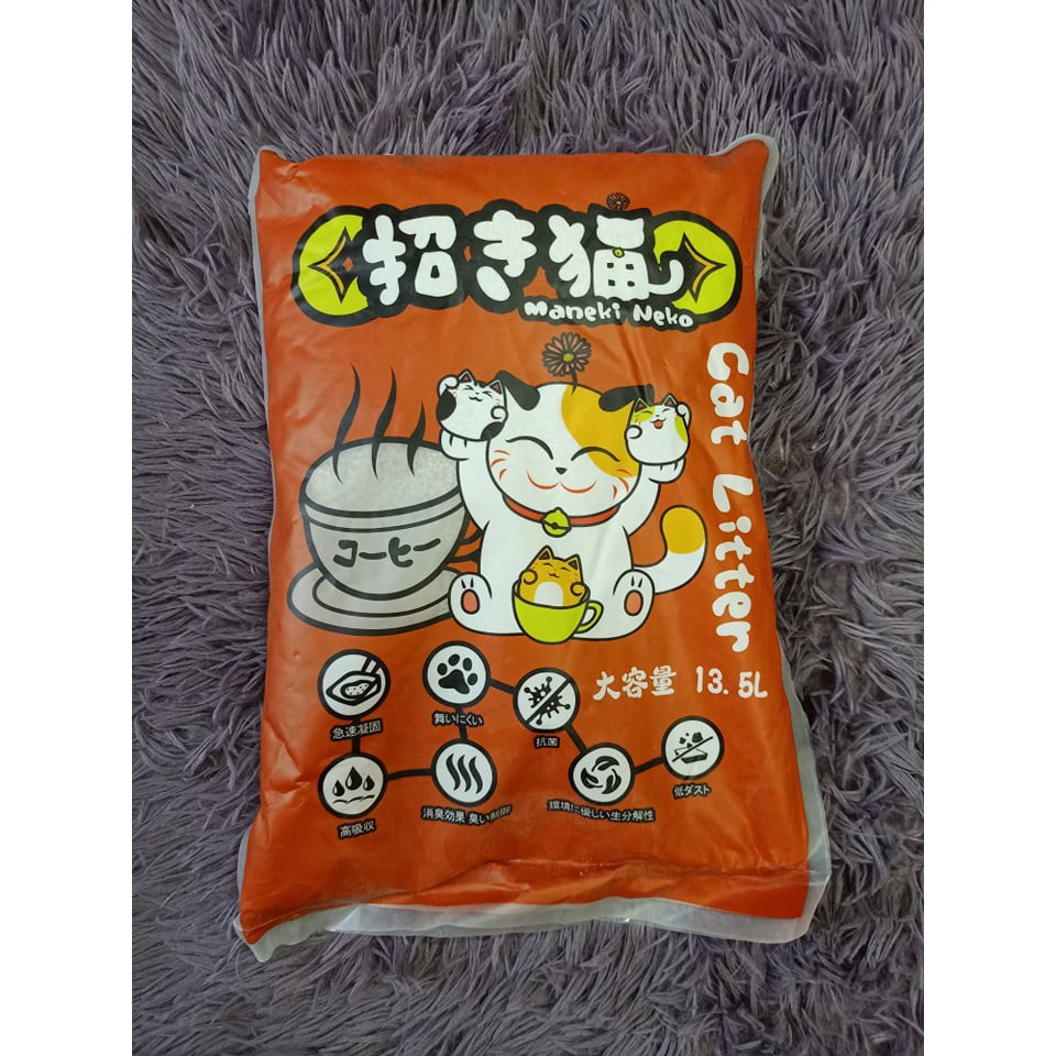 Cát đất sét vệ sinh cho mèo Maneki Neko