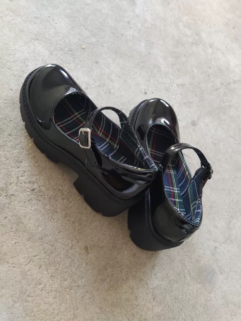 Giày Mary Janes da bóng đế cao tôn dáng 2088