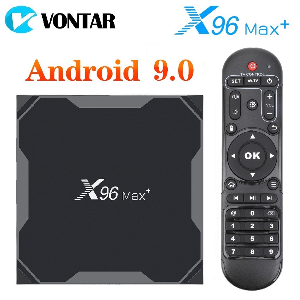 Đầu Tv Box Android 9.0 X96Max Plus 4gb 64gb Amlogic S905X3 Lõi Tứ Wifi Bt H.265 8k 24fps Hỗ Trợ Xem Youtube