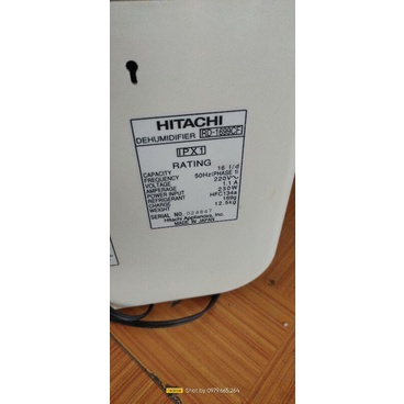Hút ẩm Hitachi 16l 220v Made Japan