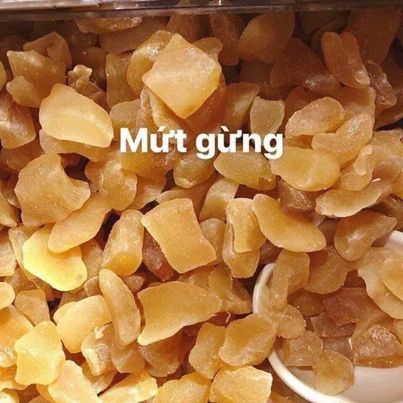 Gừng viên sấy dẻo thái lan - cao cấp 100g / 250g / 500g