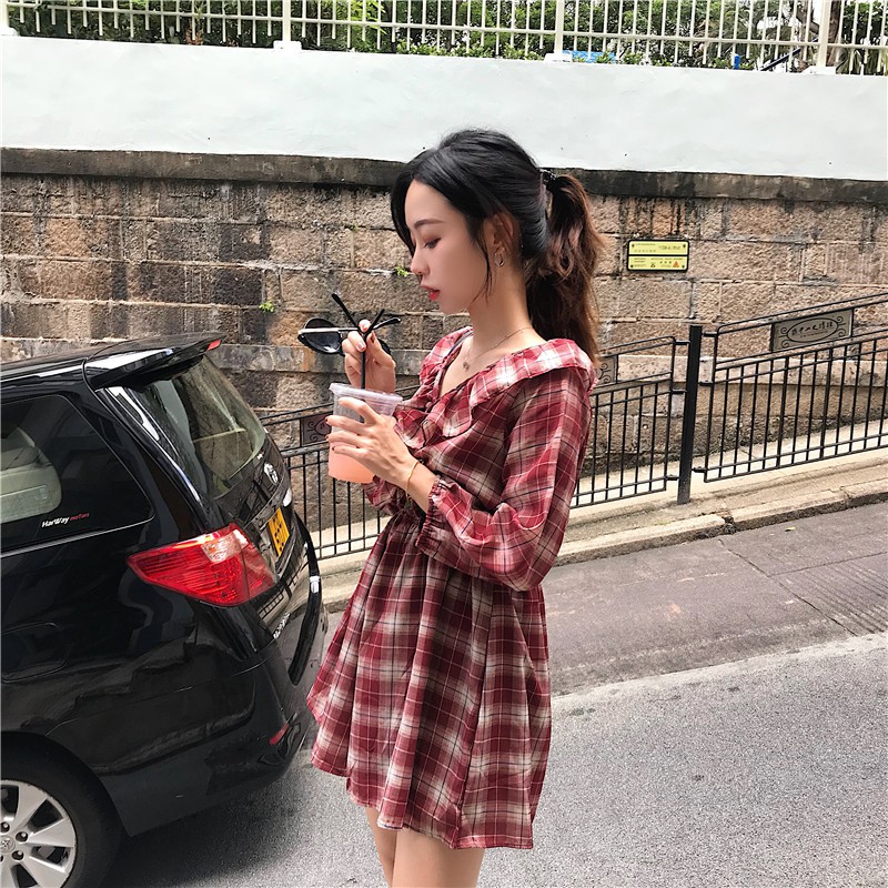 Jumpsuit nữ caro dáng đẹp