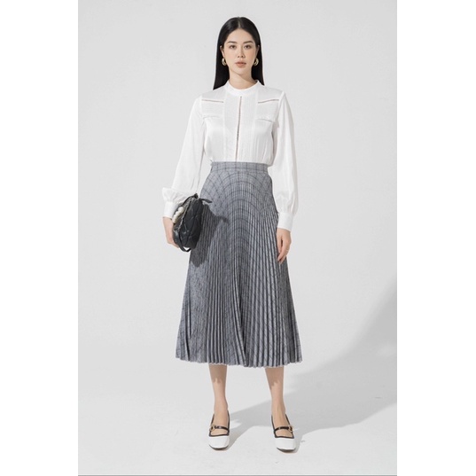 SIXDO newtag chân váy xám sọc mới nguyên tag S/M/L/XL