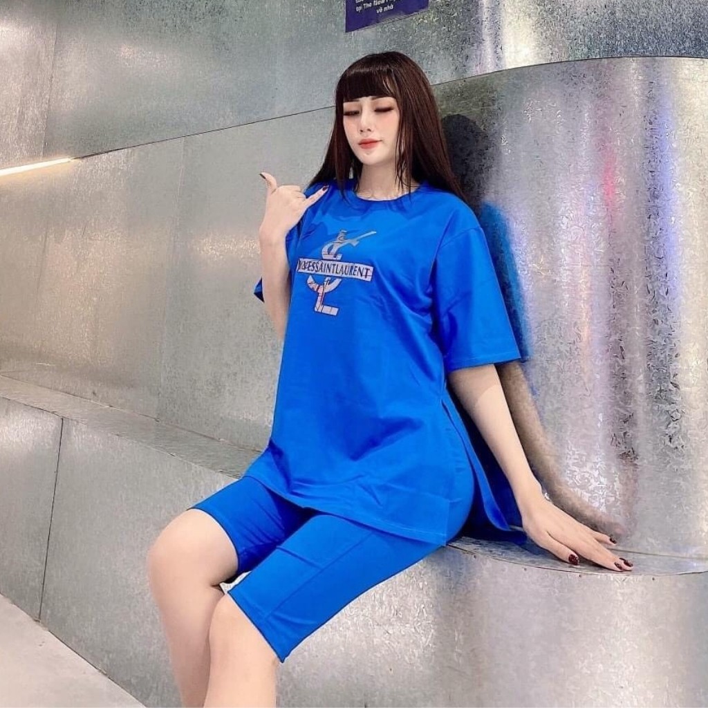 Đồ bộ nữ chất cotton 100% co dãn đanh mịn quần ngố lửng YSL001 | BigBuy360 - bigbuy360.vn