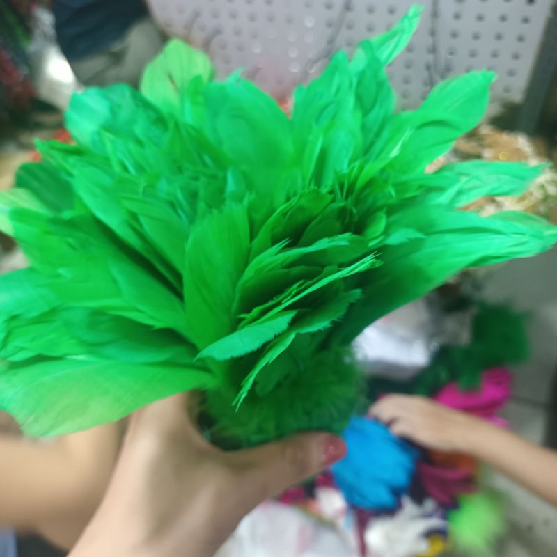 Lông nhân tạo trang trí handmade, trang trí làm đẹp bán set 2 lông