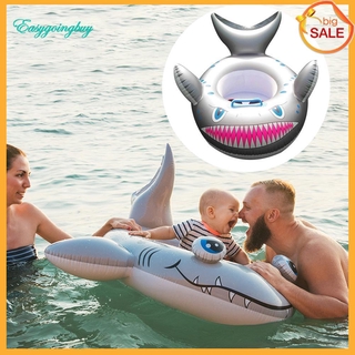 Toy ♡ Cartoon Shark Inflatable Baby Swimming Ring Toddler Neck Float Circle Seat