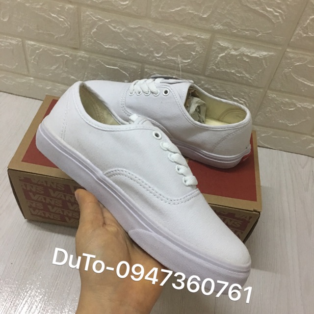 [SALE SALE-SẴN HÀNG] Giày vanz classic TRẮNG size 36-&gt;43 NAM NỮ