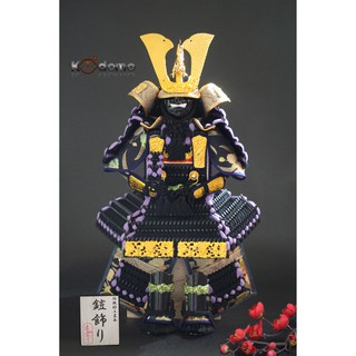 Búp bê Samurai , búp bê Nhật Bản .  Y5 TÍM ĐEN