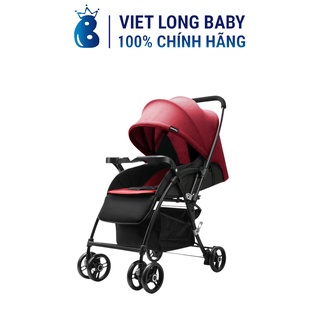 Xe đẩy 2 chiều Seebaby T08 mẫu mới 2020 có lò xo chống xóc kèm đệm, màn che