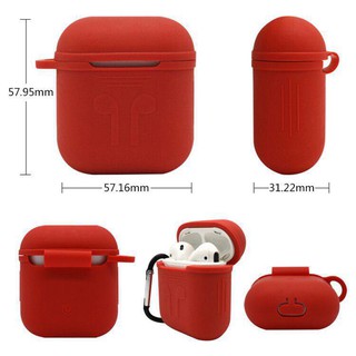 Hộp silicon đựng tai nghe airpod có móc khóa