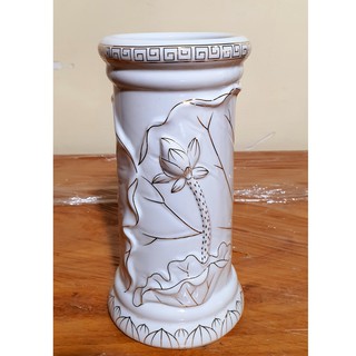 Ống nhang bạch ngọc cao 20cm