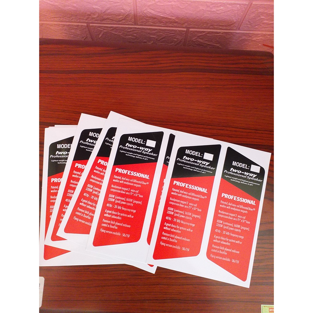 Tem Loa JBL Decal Dán Mặt Thùng Loa -GIÁ 1 CẶP