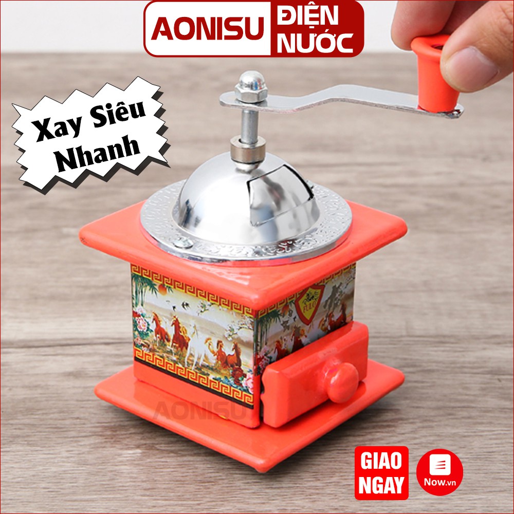 [VUÔNG MINI] Cối Xay Tiêu Cầm Tay - Lọ Xay Tiêu ( Màu Ngẫu Nhiên ) AONISU