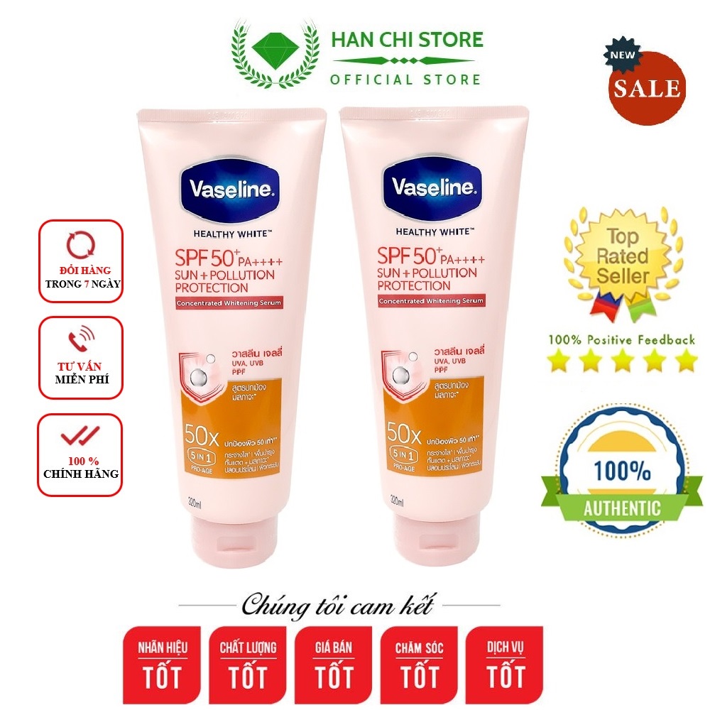 Dưỡng thể trắng da vaseline 50x dưỡng ẩm vaseline sữa dưỡng thể trắng da