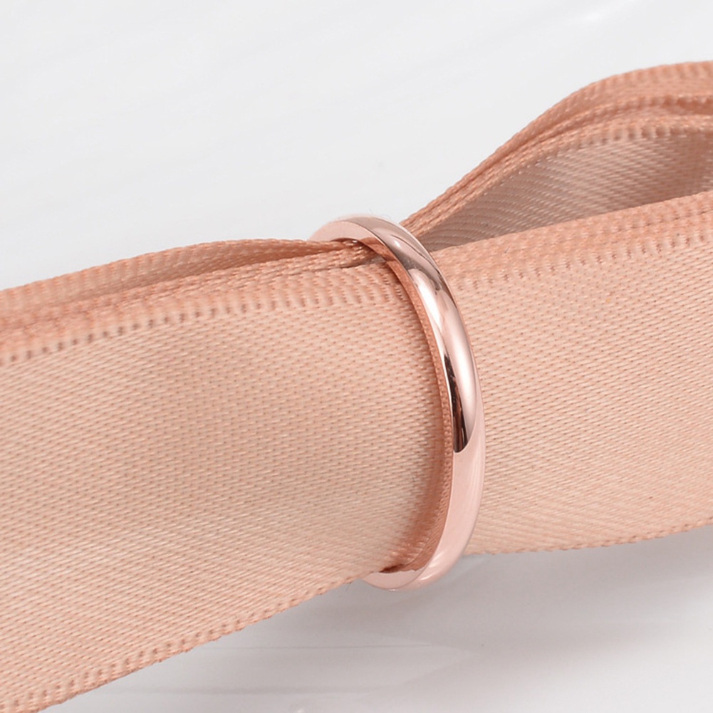 Nhẫn Thép Titan Bóng Mượt Thời Trang Cho Nữ