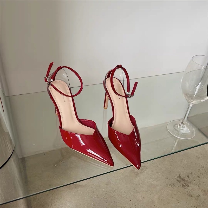 Sandal nữ gót nhọn bít gót trong mẫu 2155-5 - kachihouse