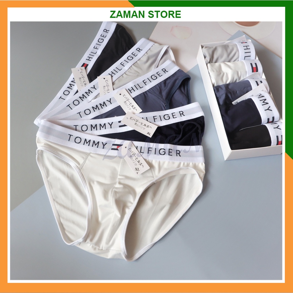 Quần sịp nam tam giác TOMMY chất cotton quần lót chéo nam co giãn thoáng mát thấm hút mồ hôi - ZAMAN