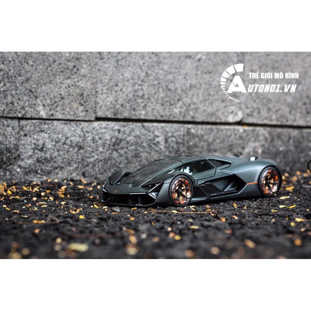 MÔ HÌNH XE LAMBORGHINI TERZO MILENNIO GREY 1:24 BBURAGO 6461