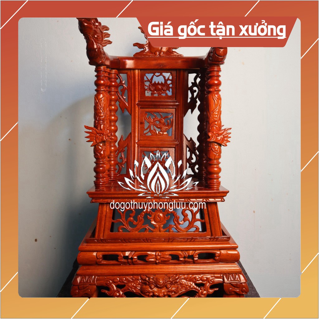 Ngai thờ cột gia tiên gỗ gụ cao cấp