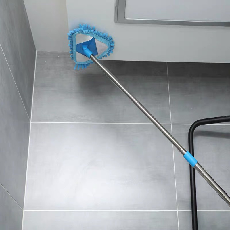 CHỔI LAU ĐA NĂNG VẢI MỀM HÌNH TAM GIÁC - LAU TRẦN NHÀ, LAU TƯỜNG, LAU XE, LAU TỦ