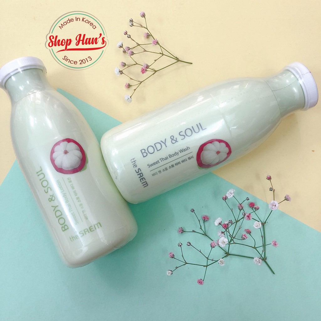 Sữa dưỡng thể hương hoa the saem body & soul sweet thai body lotion 300 ml