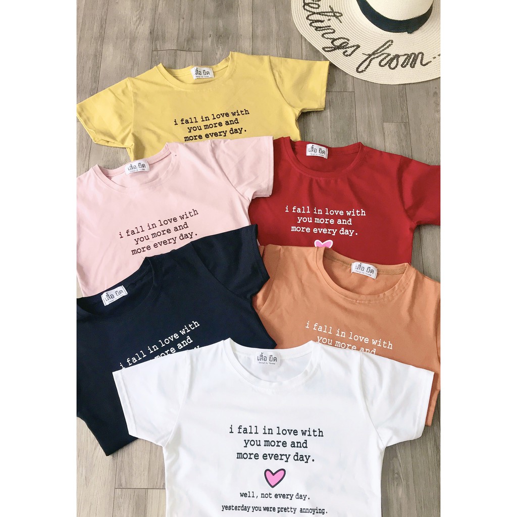 Áo thun thái áo thun chữ form ôm | BigBuy360 - bigbuy360.vn