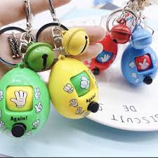 Móc khóa hình quả trứng kèm trò chơi oẳn tù tì cute cho bé