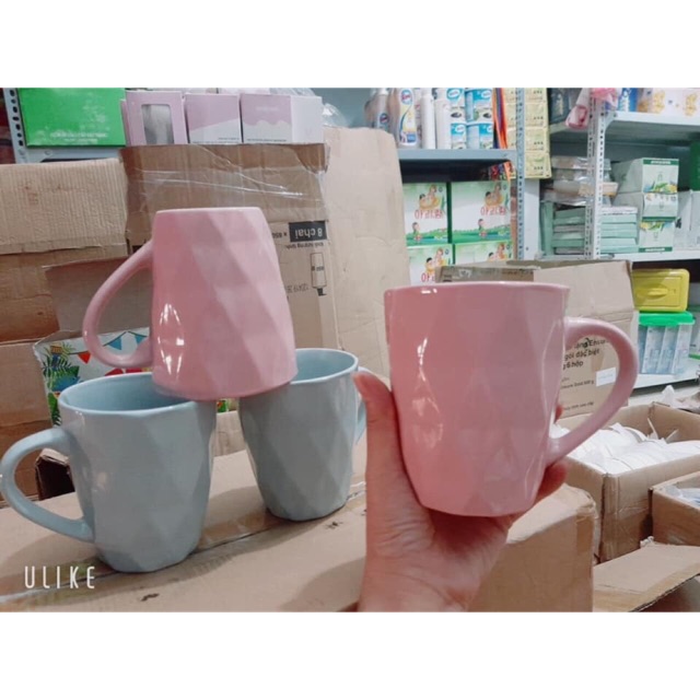Combo 10 cốc sứ kim cương