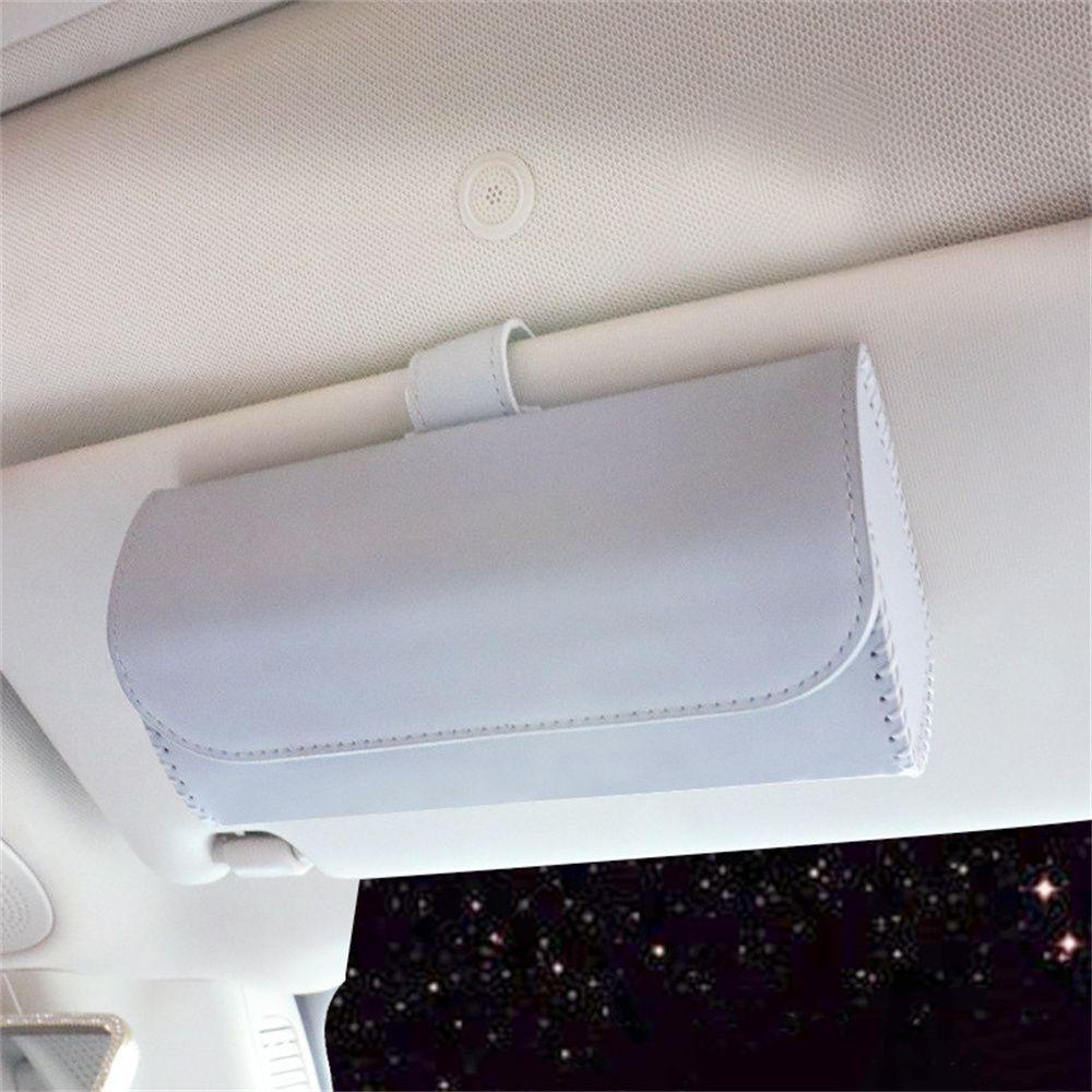 Hộp Đựng Mắt Kính Bằng Da PU Tiện Dụng Cho Xe Hơi