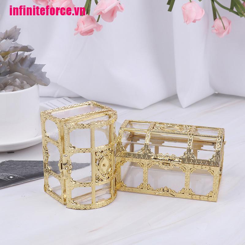 Hộp Đựng Kẹo Màu Vàng / Bạc Thiết Kế Nhỏ Gọn